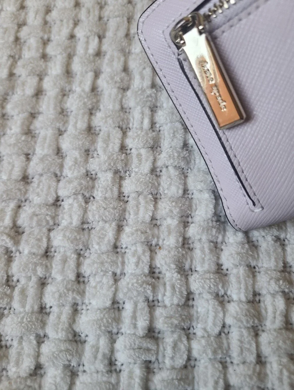 Kate Spade New York Pastel Purple Zip Wallet With Gold Logo